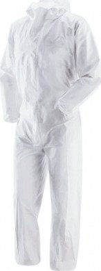 Ολόσωμη φόρμα προστασίας non-woven 70gr λευκή με κουκούλα